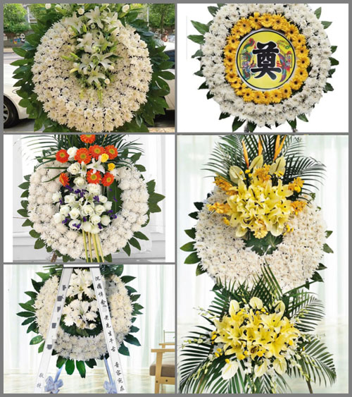 广东梅州市五华县安流镇文葵村花圈速递